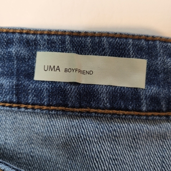 Kut From The Kloth Womens Jeans Uma Boyfriend Style Distressed Frayed Hem Sz 18W - Picture 6 of 7